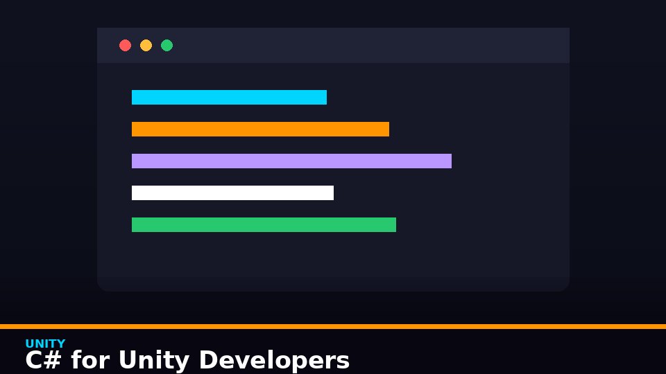 C# for Unity Developers