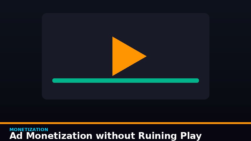 Ad Monetization without Ruining Play